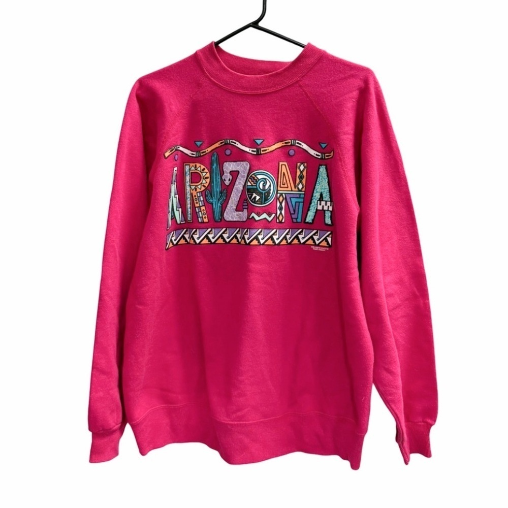 Vintage 90s Arizona Southwestern Crewneck Graphic Sweatshirt Size Large - Picture 2 of 10